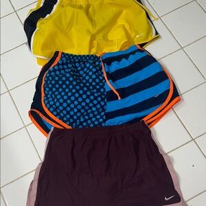Nike shorts and skort